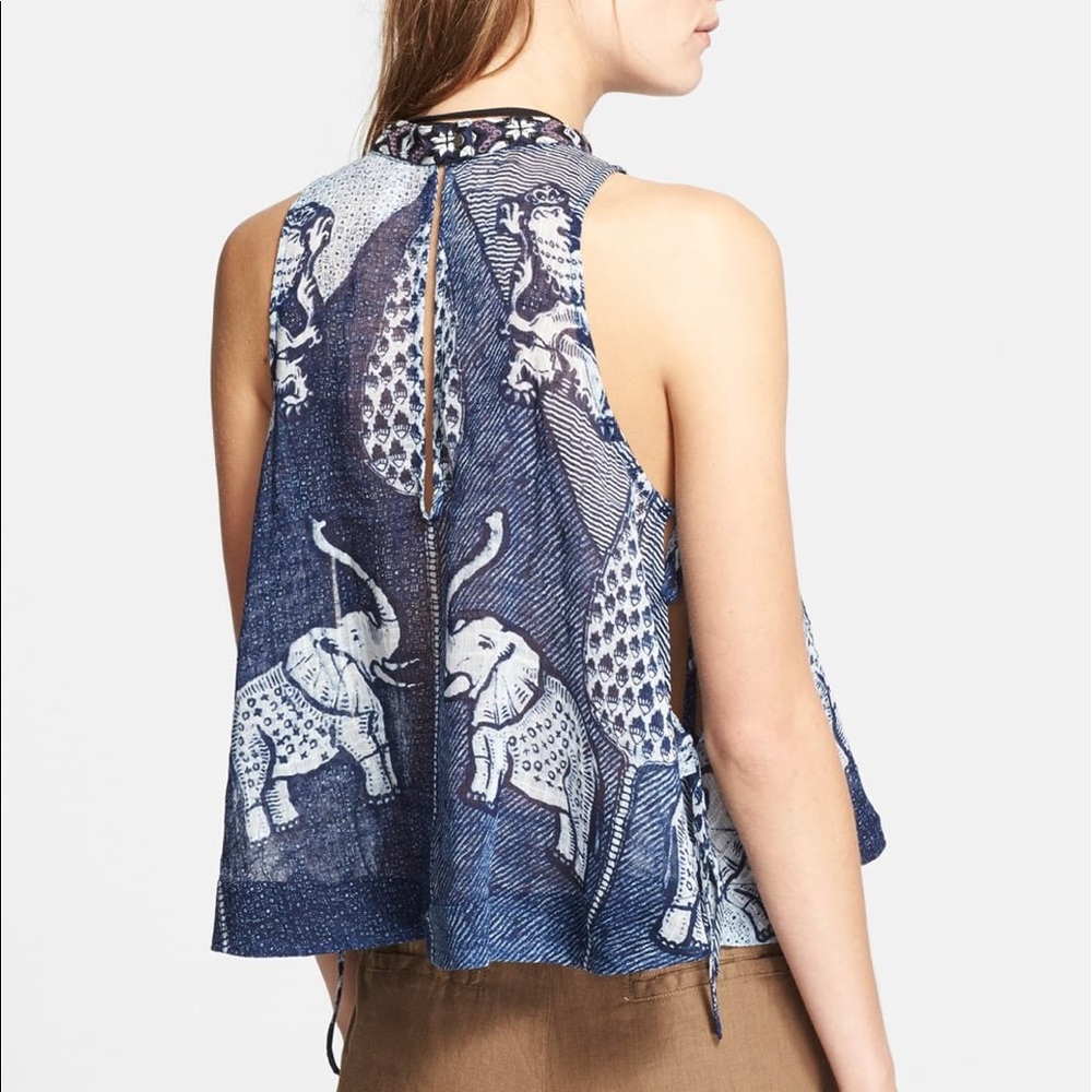 Free People ๐ Indigo Elephant Tank - Picture 5 of 8